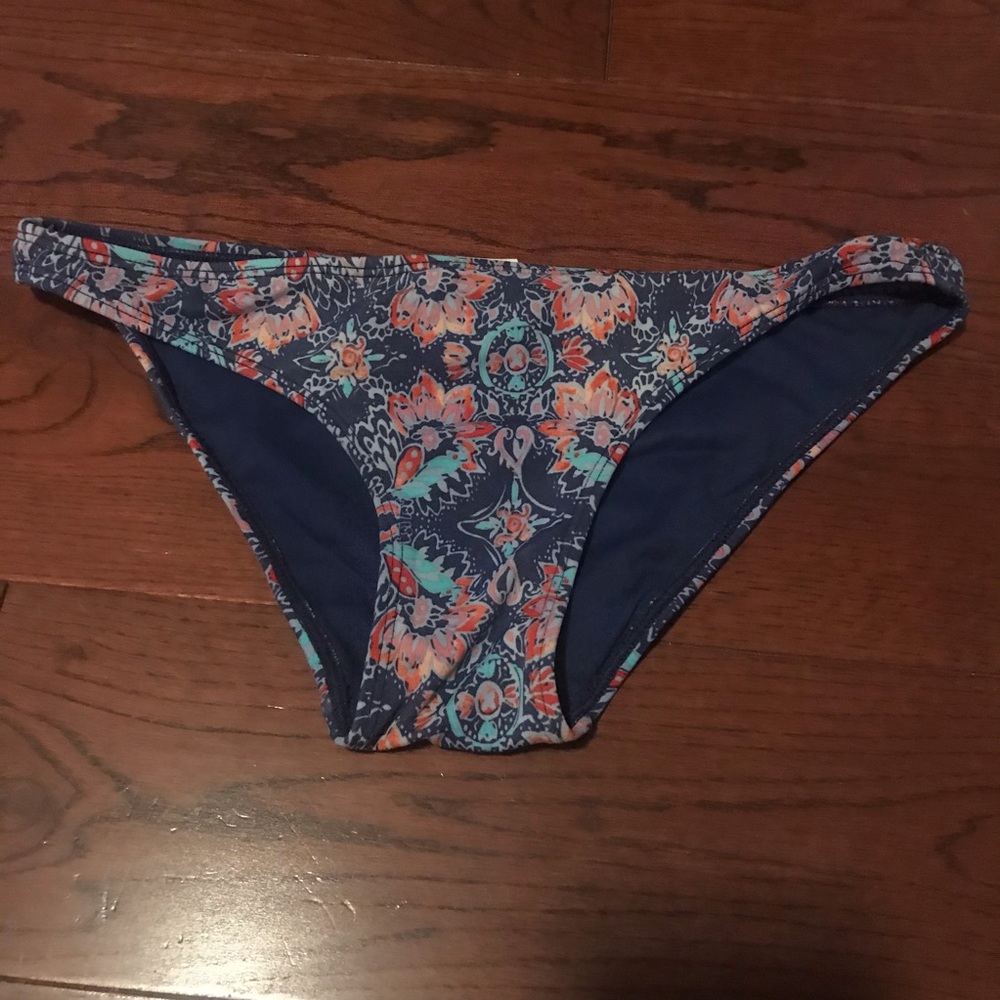 Hollister blue paisley bikini bottoms